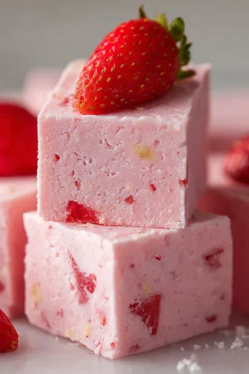Incredible Strawberry No-Bake Fudge