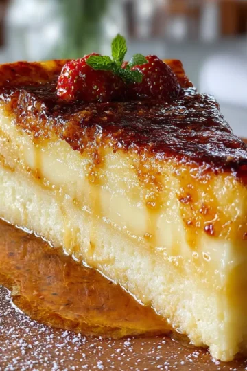 THE BEST Crème Brûlée Cake