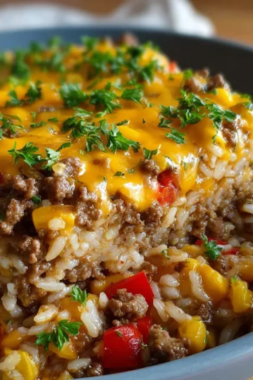 Hamburger & Rice Casserole