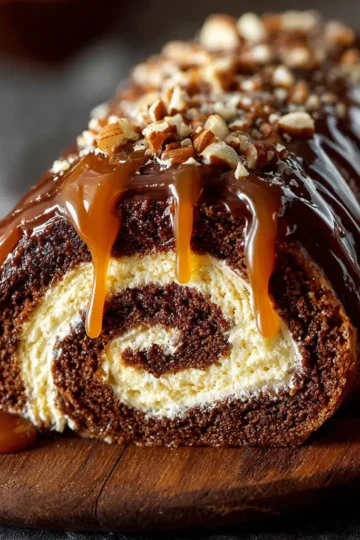 Chocolate & Caramel Roll