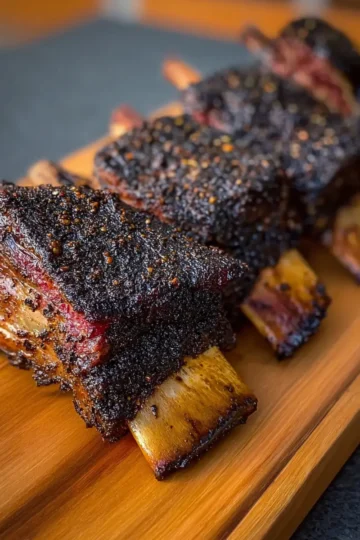 Rotisserie Beef Plate Ribs with Coffee Rub