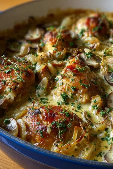 Creamy French‑Style Chicken Casserole