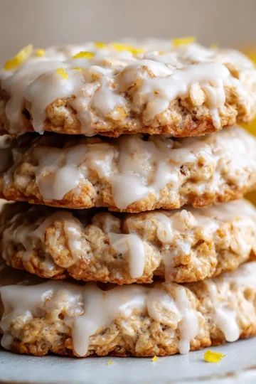No-Bake Lemon Oatmeal Cookies