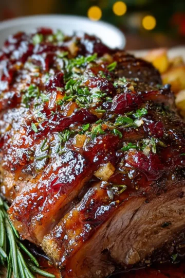 Holiday Stuffed Beef Leg