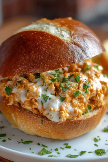 Chicken Alfredo Sloppy Joes