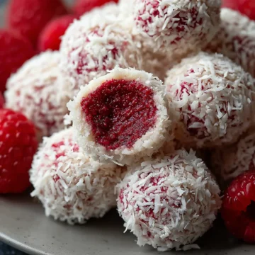 No-Bake Raspberry Coconut Balls