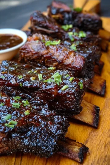 Chile Honey Glazed Beef Dino Ribs
