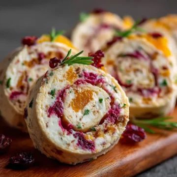 Cranberry Orange Cream Cheese Pinwheels 🧀