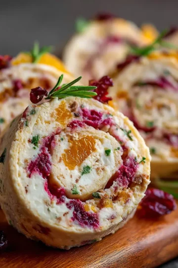 Cranberry Orange Cream Cheese Pinwheels 🧀