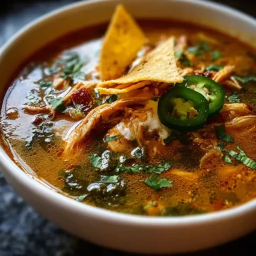 Poblano Chicken Tortilla Soup