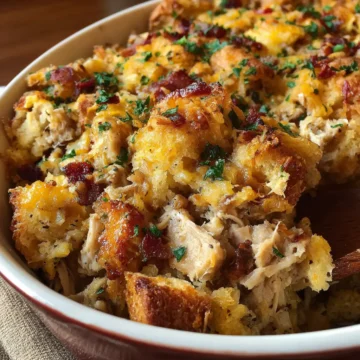 Cowboy Chicken and Stuffing Casserole