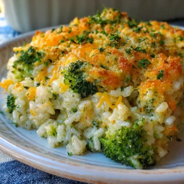 Cheesy Broccoli Rice Casserole