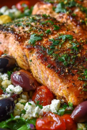 Mediterranean Salmon in 30 Minutes