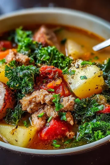 Hearty Sausage Kale Soup