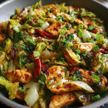 Chinese Chicken Cabbage Stir-Fry