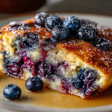 Baked Blueberry Pancake