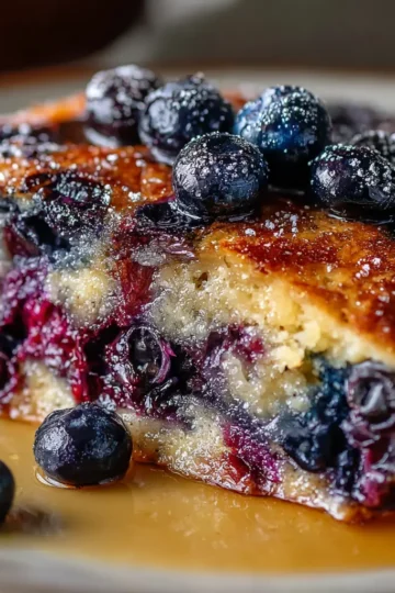 Baked Blueberry Pancake