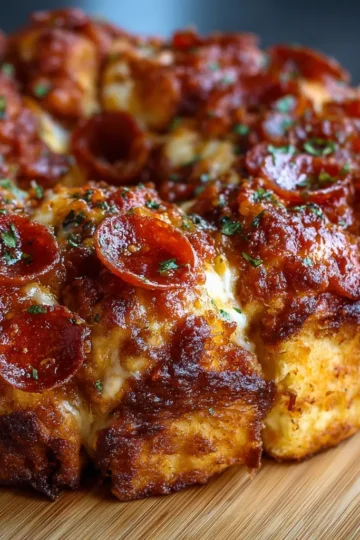 Pizza Monkey Bread with Pepperoni recipe