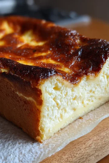 Loaf Pan Basque Cheesecake