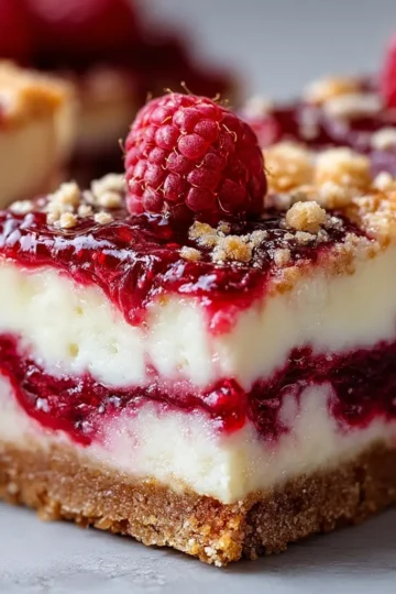 Heavenly Raspberry Cheesecake Bars
