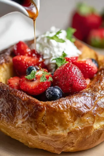 Air Fryer French Toast Bread Bowl