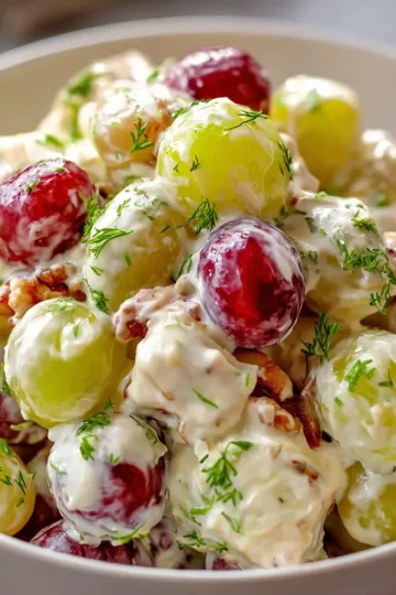 Easy Creamy Grape Salad