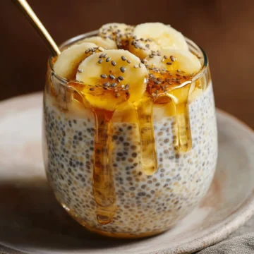 Banana Chia Honey Milk Pudding