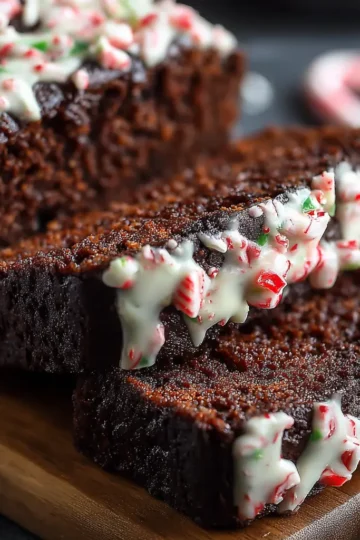 Peppermint Brownie Bread