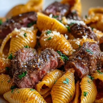 Creamy Paprika Steak Shells