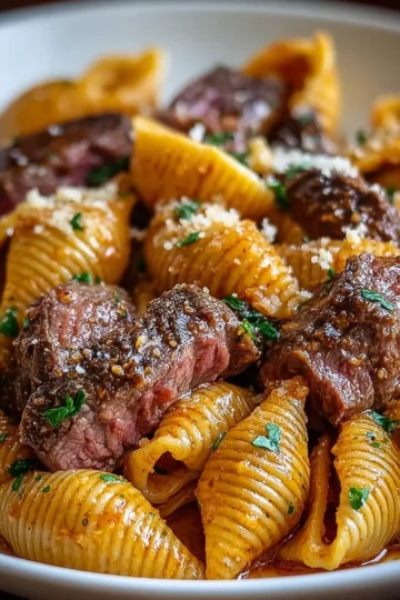 Creamy Paprika Steak Shells