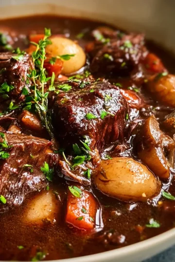 Slow Cooker Beef Bourguignon