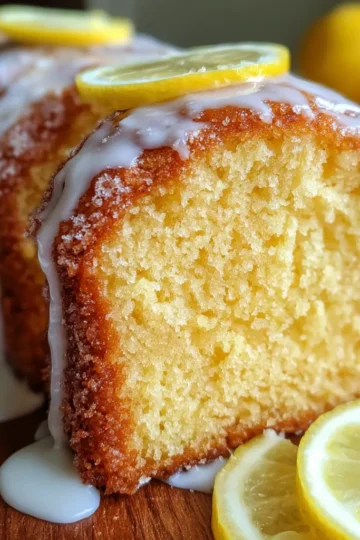 LEMON POUND CAKE with the Smoothest Creamiest Lemon Glaze