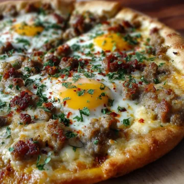 Sausage Gravy Breakfast Pizza