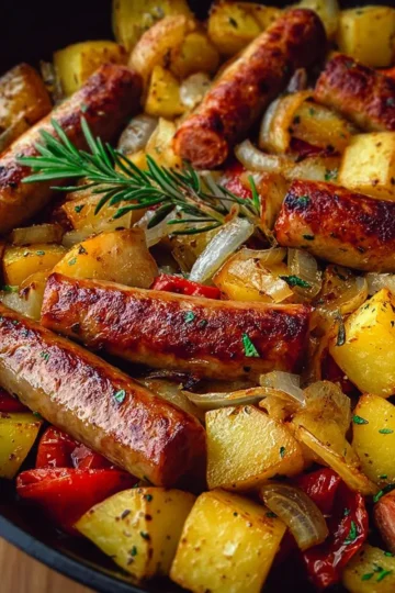 Pan-Roasted Sausage and Potatoes Skillet