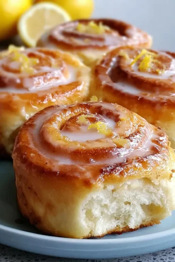 Lemon Sweet Rolls – Soft, Pillowy & Bursting with Lemon Curd 🍰💛