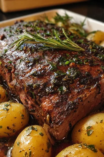 Roast Flank Steak with Potatoes