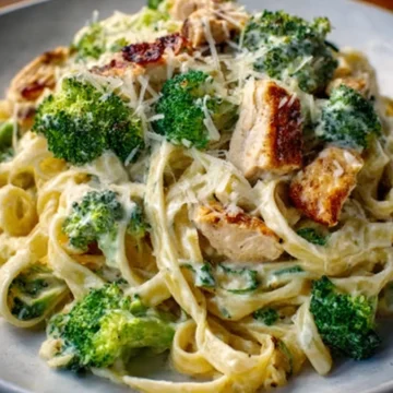 Ultimate Creamy Chicken & Broccoli Fettuccine Alfredo