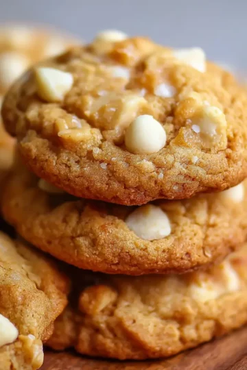 Salted Honey White Chocolate Macadamia Nut Cookies
