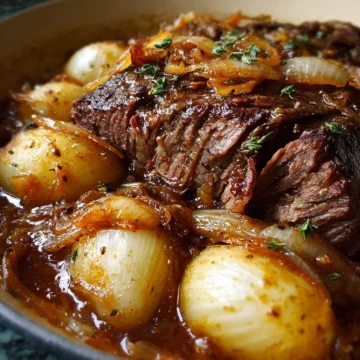 Mouthwatering French Onion Beef Pot Roast for Pure Comfort