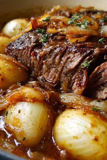Mouthwatering French Onion Beef Pot Roast for Pure Comfort
