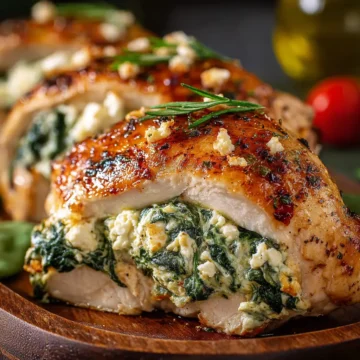 Spinach and Feta Stuffed Chicken Breast