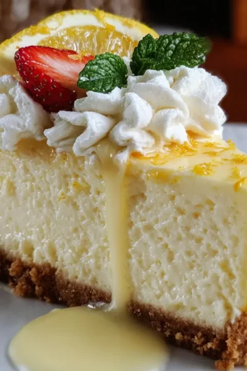 Lemon White Chocolate Cheesecake