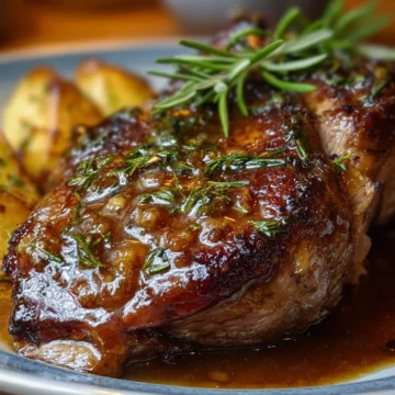 Roast Lamb Leg with Gravy