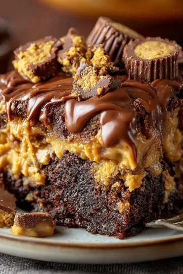 Peanut Butter Cup Dump Cake