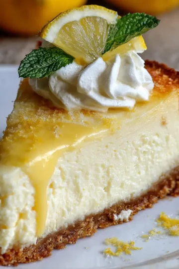 Baked Lemon Cheesecake
