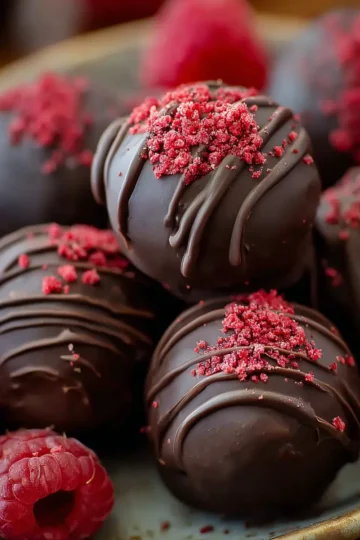 Chocolate Raspberry Truffles