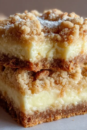 Vanilla Cream Crumb Bars