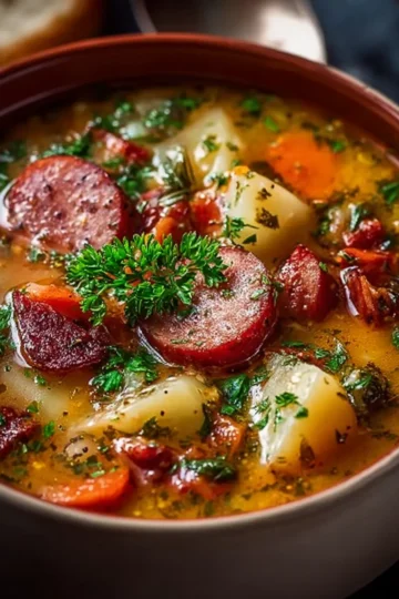 Hearty Kielbasa and Potato Soup Recip