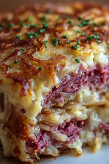 Classic Reuben Bake with Corned Beef