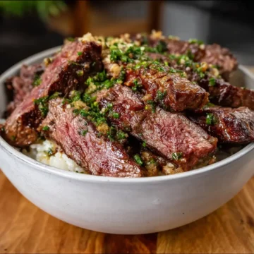 Garlic Butter Steak Bowl